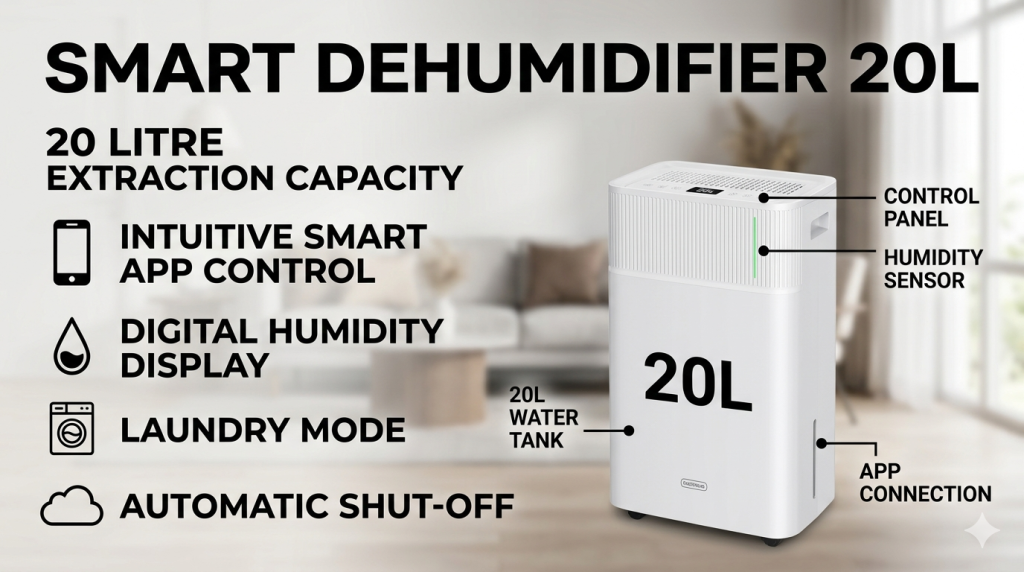 Smart Dehumidifier 20L