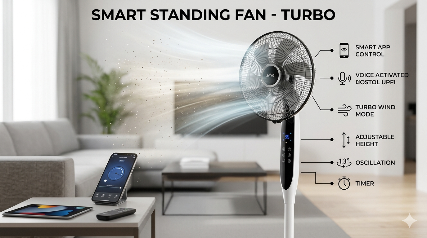 Smart Standing Fan Turbo