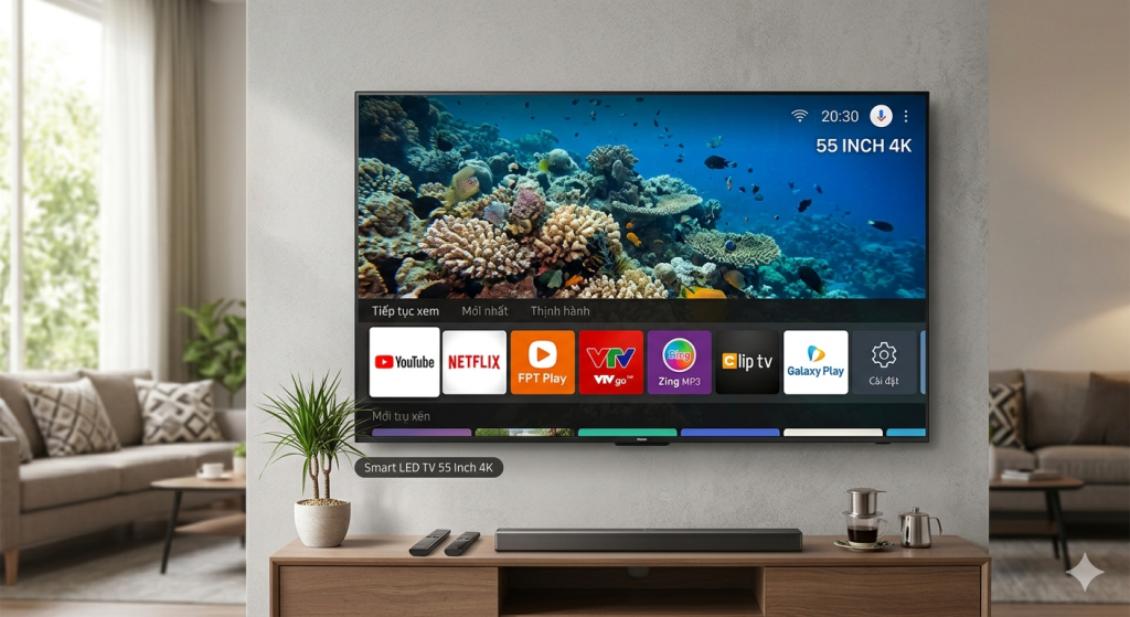 Smart LED TV 55 Inch 4K